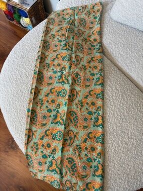 Ralph Lauren Paisley Sarong in Teal, Orange & Green